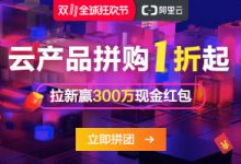 阿里云2018年双11活动拼团攻略 1核2G云服务器99.5元/年 2核4G只要545元/年-魏艾斯笔记