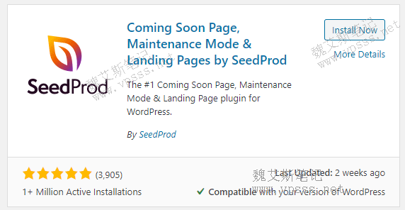 Coming Soon Page Maintenance Mode & Landing Pages插件安装