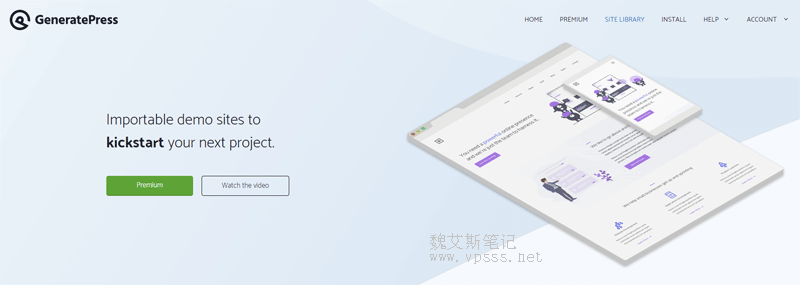 GeneratePress主题demo演示