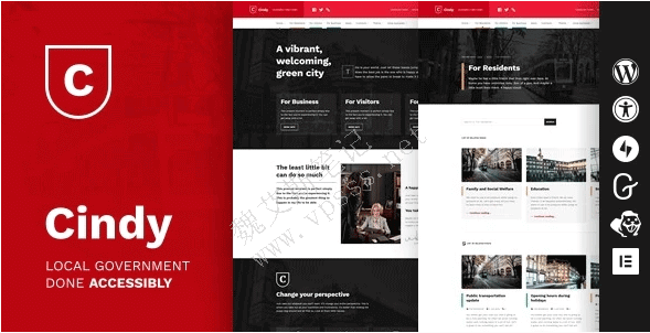  WordPress limited time free local company/enterprise/group website theme Cindy