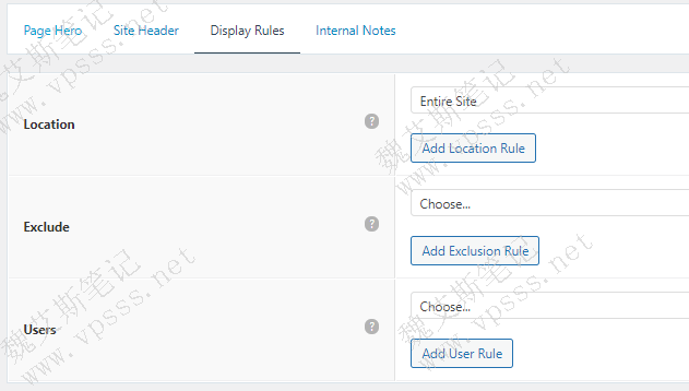  Generatepress Display Rules