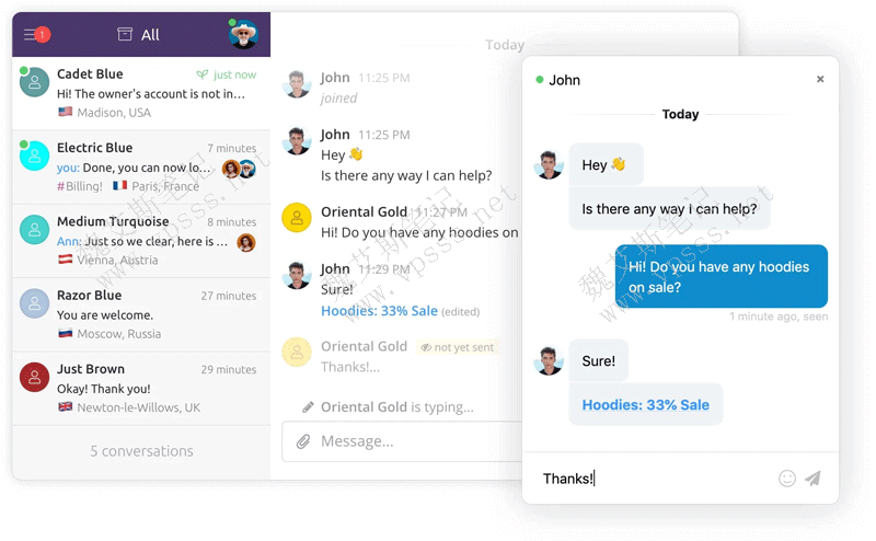 Chatra在线商务沟通聊天插件安装设置 适合B2B网站/B2C网站/C2C网站/外贸网站