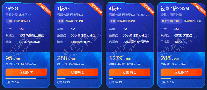 618年中大促腾讯云标准型s3服务器