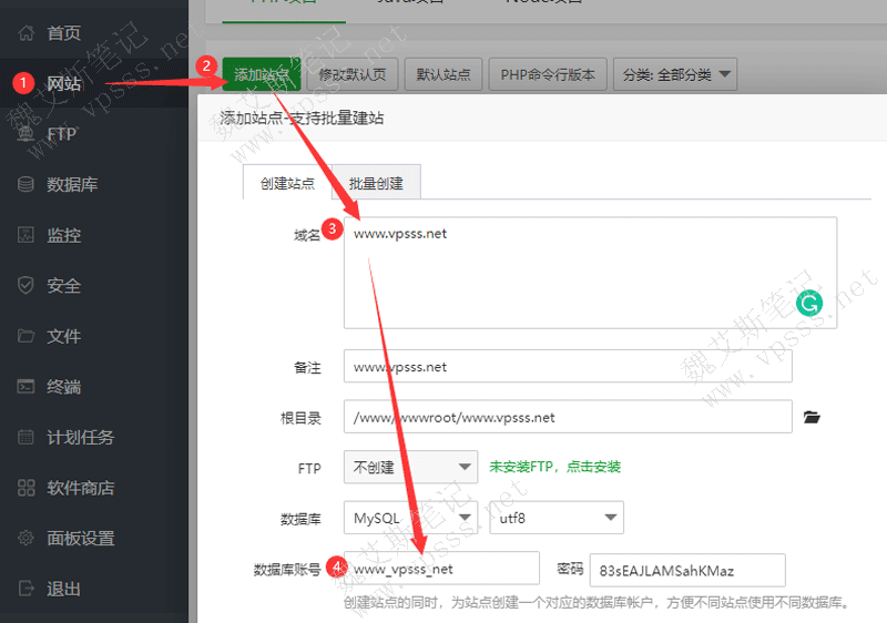 域名和数据库名是有关系的,数据库名就是域名加了下横线变化而来的