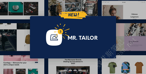 WordPress 服装类在线电商主题 Mr. Tailor主题预览
