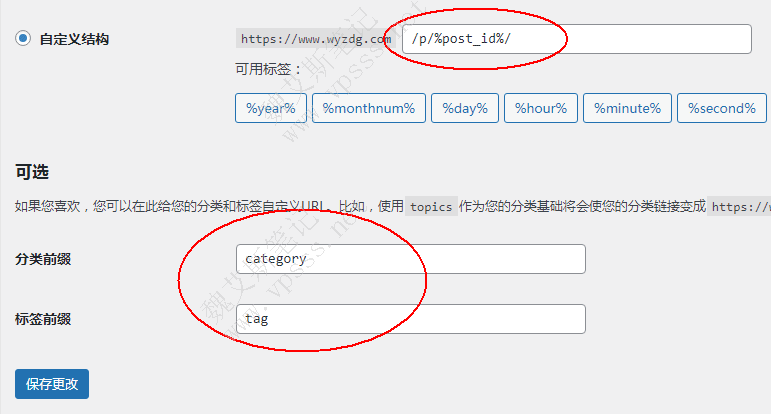 WYZDG主题设置固定链接